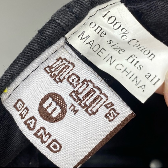 Vintage NASCAR M&M Racing Ernie Irvan 36 Black Yellow Hat Baseball Cap - Picture 7 of 7